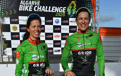Desi Castro y Tamara Sánchez (Extremadura-Ecopilas) ya son terceras en Algarve Bike Challenge pero quieren más