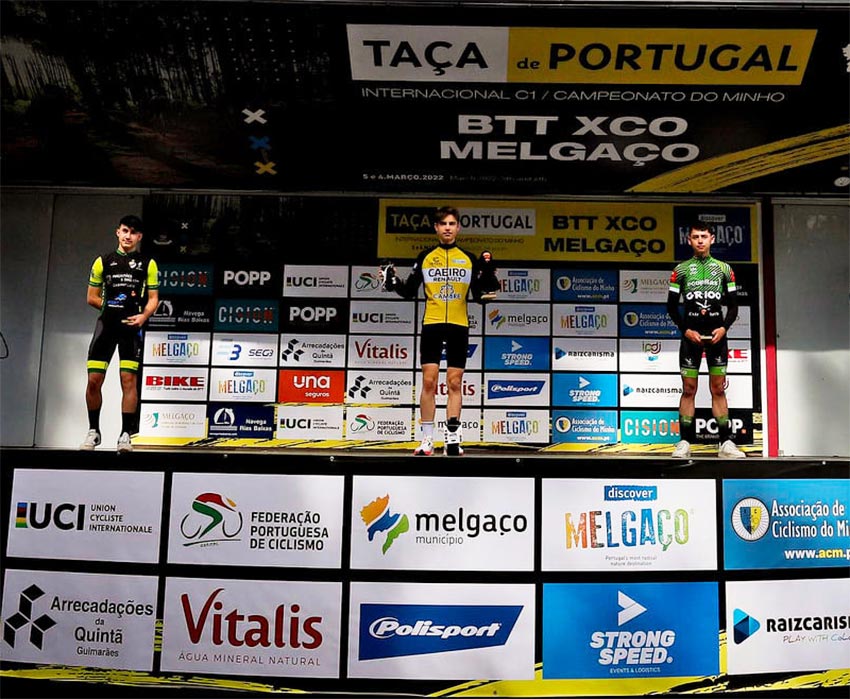 podio cadete Taça de Portugal BTT XCO